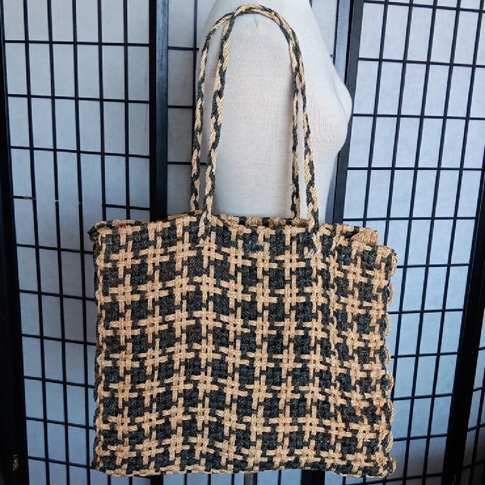 Via Piaggi Large Straw Tote Bag.